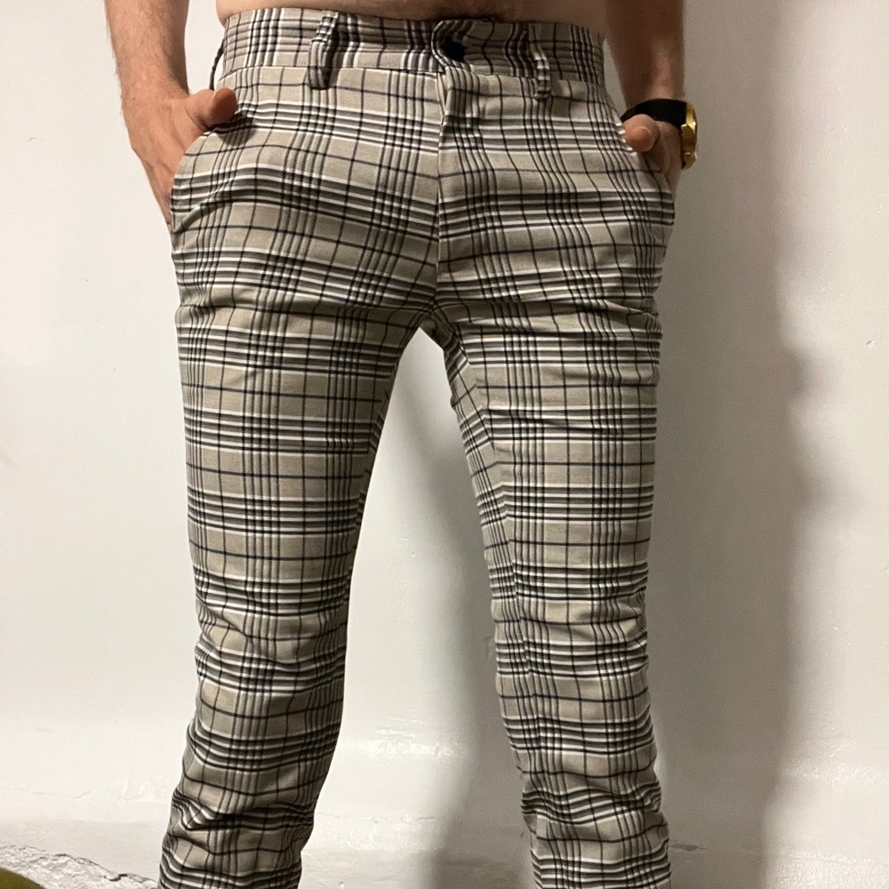 Topman Plaid Dress Pants 28x30